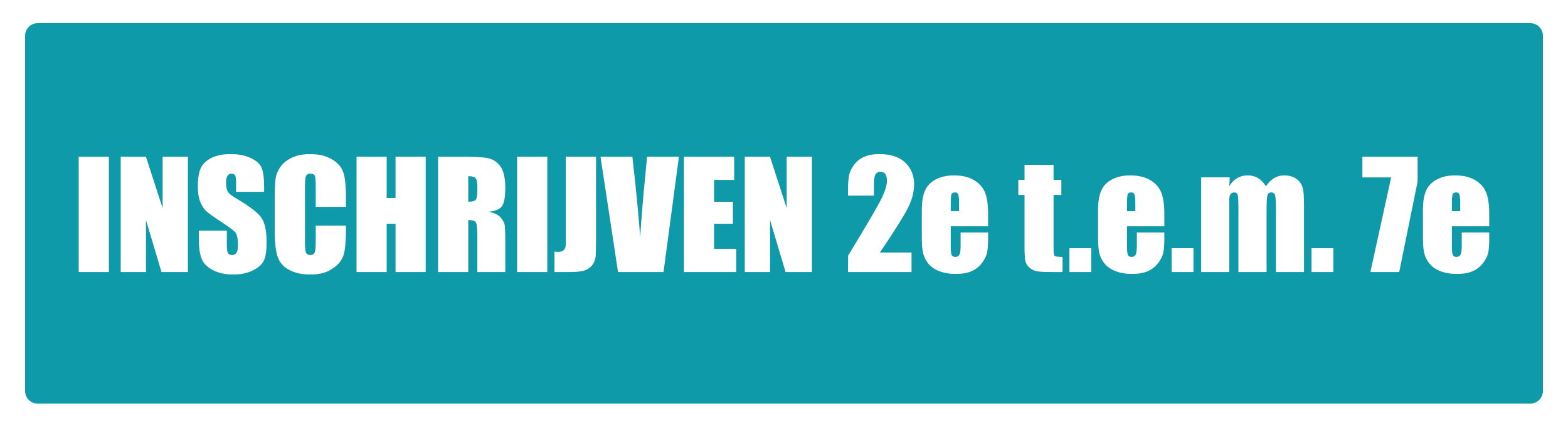 inschrijven 2e tem 7de jaar