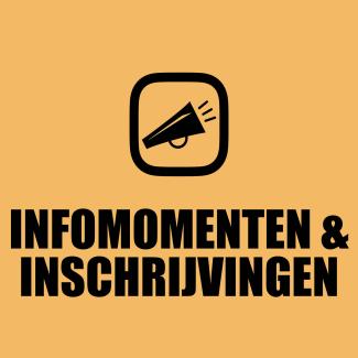 infomomenten en inschrijvingen